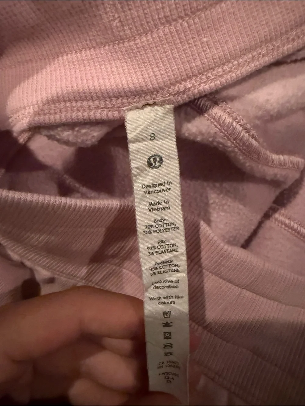 lululemon athletica Dusty Pink Drawstring Joggers